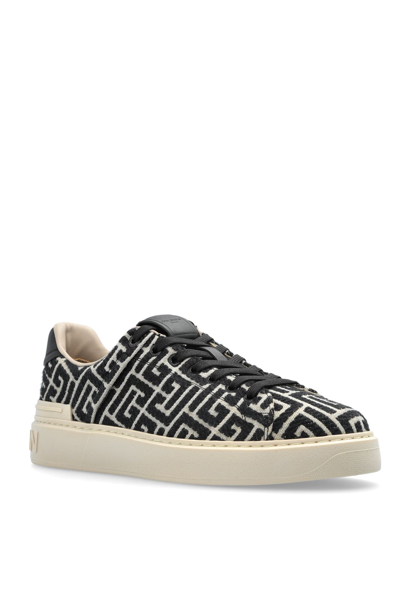 Black Sports shoes with monogram Balmain - Vitkac France